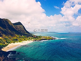 海灘,沙,海洋