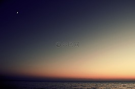 日落,海洋,海