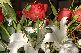 花的,花花束,玫瑰
