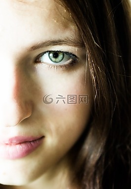 縱向,女孩,眼睛