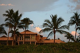 架構(gòu),日落,海