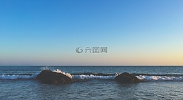 海洋,巖,海
