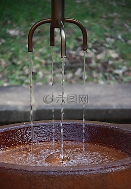 水,噴泉,流