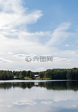 湖,公園,自然