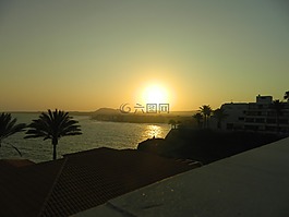 日落,海,特內(nèi)里費島