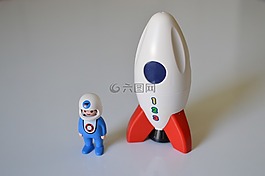 playmobil的,玩具,宇航員