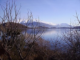 湖,山,平静