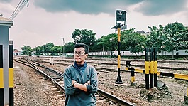 男子,人,鐵路