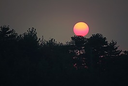 太陽(yáng)能,日落,西