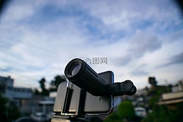 電話,天空,鏡頭