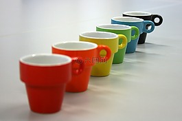 杯,咖啡,豐富多彩