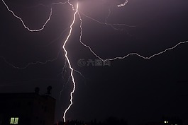 閃電,雨