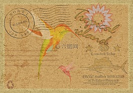 明信片,老,年份