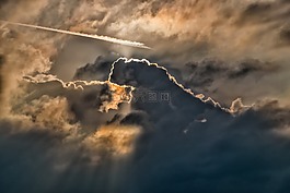 天空,云,太陽