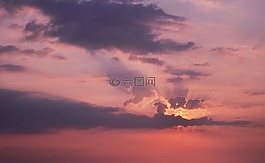 日落,自然,全景