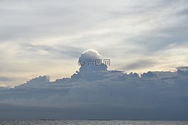 天空,海,該