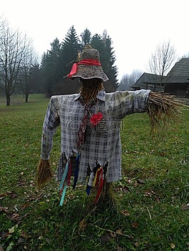秋,稻草人,博物館