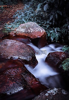 longexposure,水,石
