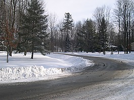 雪,冬天,路
