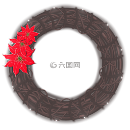 圣誕節(jié),花環(huán),相框