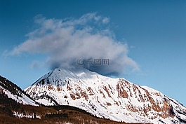 雪,冬天,藍(lán)色