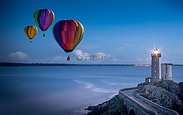 氣球,熱空氣氣球騎,使命