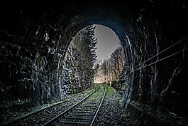 鐵路,隧道,追蹤