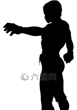 側(cè)影,男子,健身