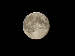 月球,夜,月光