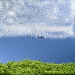 云,草,天空