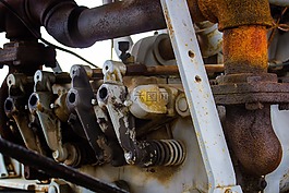電機(jī),老,油