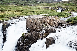 大瀑布,溪,水