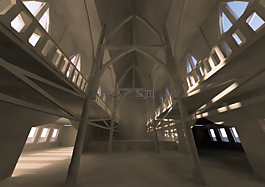 城堡,室內(nèi),3d