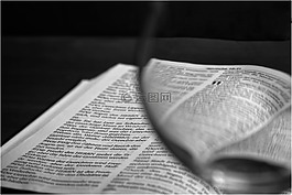 本書,玻璃,讀取