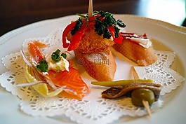 餐廳,pintxos,烹飪