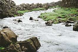 河,溪,水