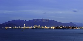 大海,山,成功