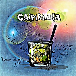 的caipirinha,鸡尾酒,喝