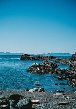 巖,海灘,洛基