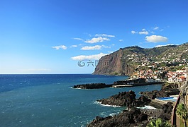马德拉,悬崖,海