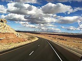 路,公路,天空