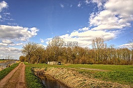 景觀,藍(lán)色,天空