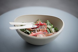 食品,沙拉,三文魚