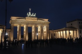 柏林,勃蘭登堡門（brandenburg gate）,夜