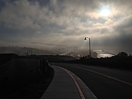 街,太阳,加利福尼亚州