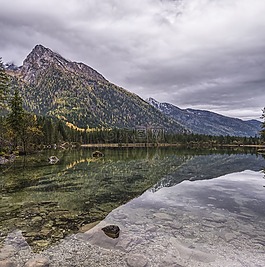 hintersee,鏡像,反射