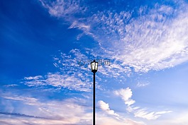 天空,藍色,云