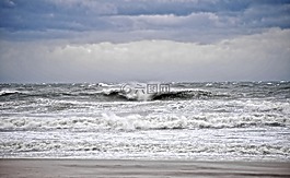 海灘,風(fēng)暴,海洋