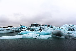 冰山一角,海,水