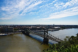 水,全景,河